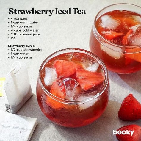 Makanan Rendah Kalori, Sommer Mad, Iced Drinks Recipes, Resep Smoothie, Tea Drink Recipes, Homemade Cookbook, Drink Recipes Nonalcoholic, Thanksgiving Menu Ideas, Refreshing Drinks Recipes