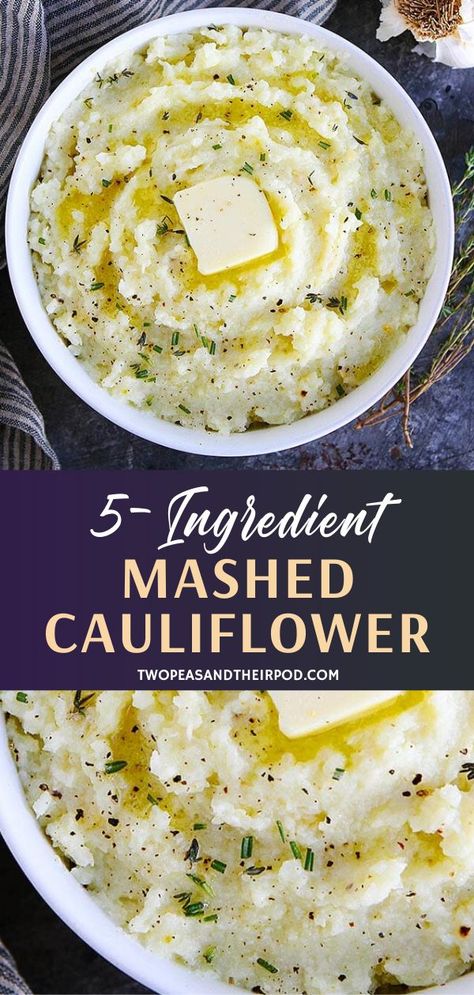 Cauliflower Mashed, Mashed Cauliflower Recipe, Cauliflower Mashed Potatoes, Healthy Side Dish, Cauliflower Recipe, Creamy Cauliflower, Low Carb Sides, Low Carb Side Dishes, Keto Side Dishes