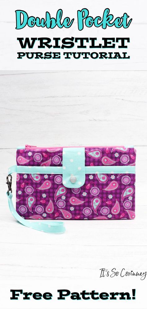 Diy Wallet Pattern Free, Diy Purse Patterns Free, Small Purse Pattern, Diy Purse Patterns, Diy Wallet Pattern, Sewing Patterns Free Bag, Wallet Pattern Free, Sewing Pouch, Iphone Purse