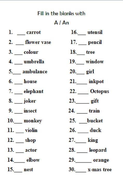 English Grammar Class 1, Articals Worksheet Grade 1, English For Grade 3 Worksheets, Basic Grammar Worksheets, A Or An Grammar, A An The Articles Worksheets, English Worksheets For Grade 4, A An The Worksheet, A An Worksheet