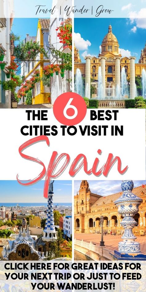 Places in Spain Best Cities In Spain, Spain Travel Outfits, Places To Visit In Spain, Cities In Spain, Backpacking Spain, Europe Travel Photos, Spain Culture, Spain Travel Guide, Spain Vacation