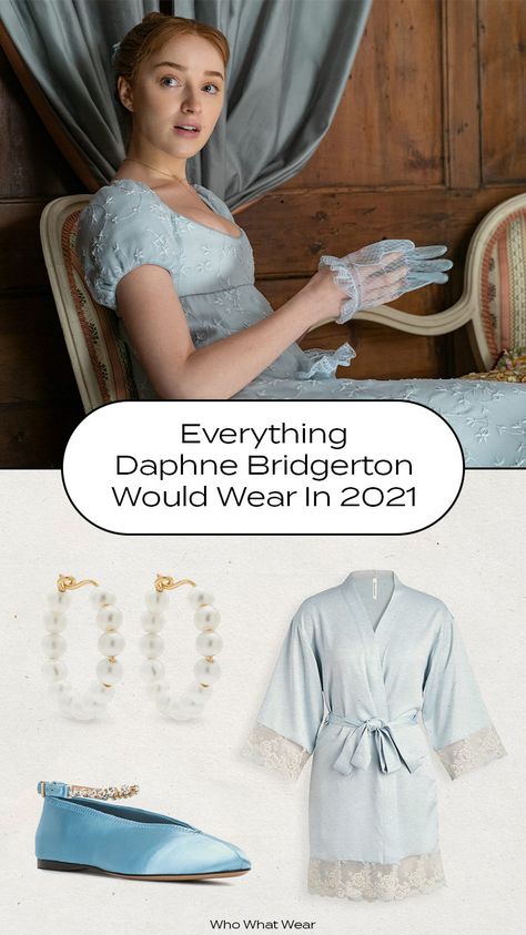 Here's everything Daphne Bridgerton would wear in 2021. Daphne Bridgerton Outfit Ideas, Bridgestone Inspired Dresses, Daphne Bridgerton Outfit, Jane Austen Outfits Modern, Bridgerton Daphne Dresses, Daphne Bridgerton Inspired Outfit, Daphne Bridgerton Costume, Modern Day Bridgerton Outfits, Bridgerton Inspired Outfits Modern