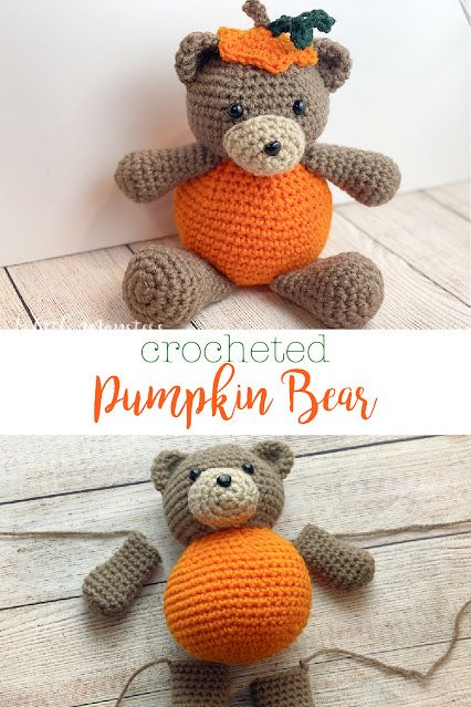 Yarnspirations Patterns Free Crochet, Fall Toys, Crochet Patterns Quick, Crochet Stuffy, Knitted Halloween, Random Diys, Crocheting Amigurumi, Valentine Bear, Crochet Critters