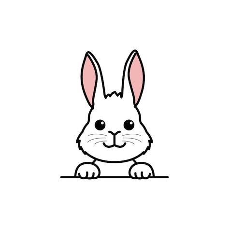 Illustration Vectorielle De Lapin Mignon... | Premium Vector #Freepik #vector #mignon #lapin-cartoon #lapin-mignon #petit-lapin Lapin Art, 3d Hand, Psd Files, Vector Photo, Photo Profil, Premium Vector, Graphic Resources, How To Draw Hands, Anime