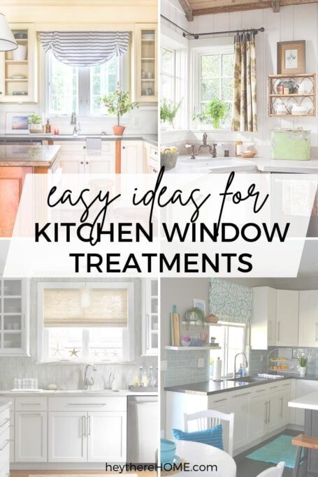 6 Updated Kitchen Window Treatments Kitchen Dining Window Treatments, Cute Kitchen Curtain Ideas, Kitchen Slider Window Treatments, Window Treatments In Kitchen, Kitchen Window Ideas Over Sink Curtain, Kitchen Window Privacy Ideas, Kitchen Bow Window, Above Sink Window, Window Coverings Kitchen