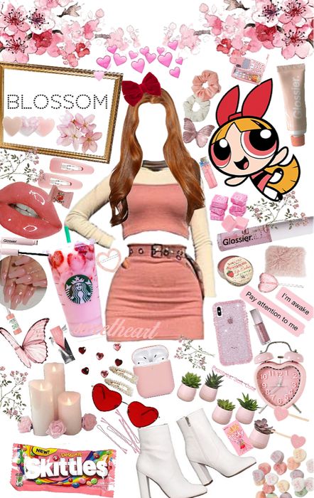 Blossom Outfit | ShopLook Powerpuff Girls Halloween Costume, Blossom Outfit, Blossom Costumes, Badass Halloween Costumes, Teenage Halloween Costumes, Powerpuff Girls Costume, Super Nana, Movie Inspired Outfits, Pink Drink