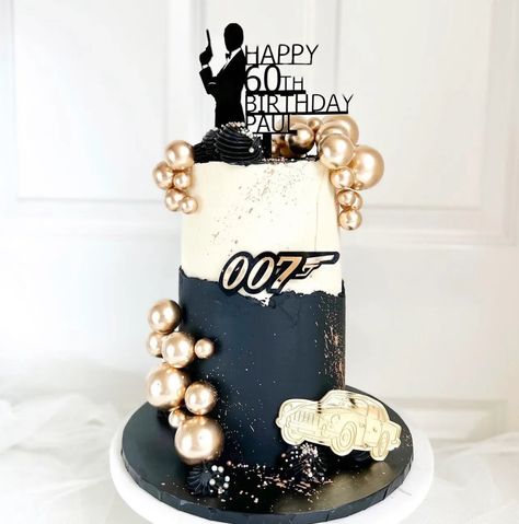 Personalised James Bond Cake Topper by TopCharmStamp on Etsy James Bond Cake Ideas, James Bond Birthday Cake, 007 Cake, James Bond Cake, James Bond Theme Party, 007 Party, Bond Party, Star Wars Cake Toppers, James Bond Party