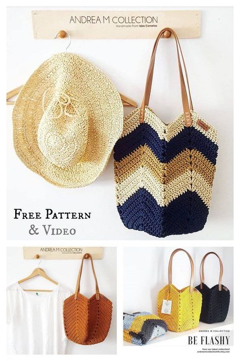 Soft Rope Tote Bag Free Crochet Pattern Tote Bag Patterns, Tote Bag Crochet Pattern, Bag Free Crochet Pattern, Crochet Dish Towels, Pouch Crochet, Granny Pattern, Crochet Bag Pattern Free, Bag Pattern Free, Rope Bag