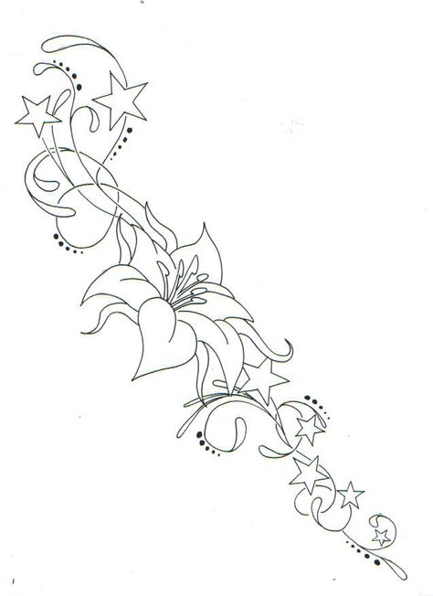 Hawaiian Flower Tattoos, Flor Tattoo, Tattoo Outline Drawing, Star Tattoo Designs, Heart Coloring Pages, Henna Tattoo Designs Simple, Red Tattoos, Tattoo Design Book, Tattoo Project