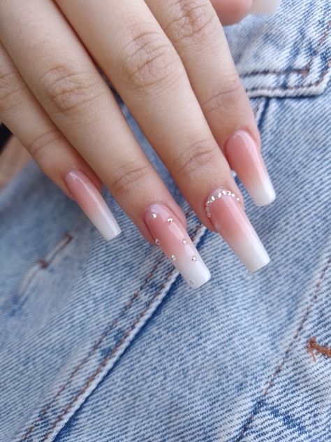 Baby Boomer Nails With Design, Baby Boomer Nails, Baby Boomers Nails, Bridal Nails Designs, Purple Acrylic Nails, Fancy Nails Designs, Basic Nails, Work Nails, Acrylic Nails Coffin Pink