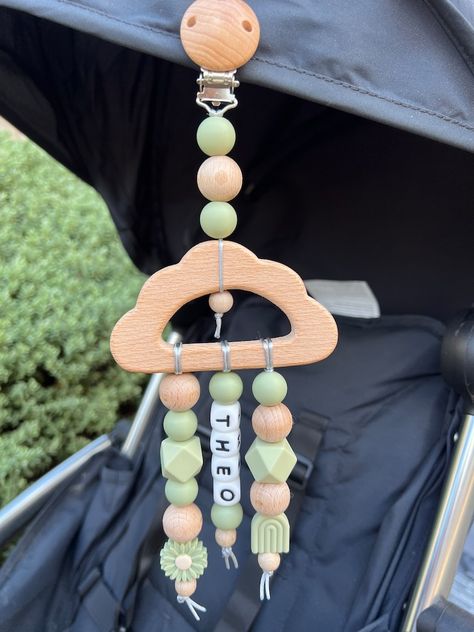 Personalised Handmade Stroller / Pram / Car Seat Sensory Toy , Christmas, Baby Shower Gift , Pram Toy, Personalised Pram Mobile, Hanging Toy - Etsy Baby Stroller Toys, Pram Charms, Baby Shower Gifts For Guests, Baby Crafts Diy, Mickey Mouse Themed Birthday Party, Baby Carrier Accessories, Macrame Baby, Handmade Baby Items, Mobile Hanging