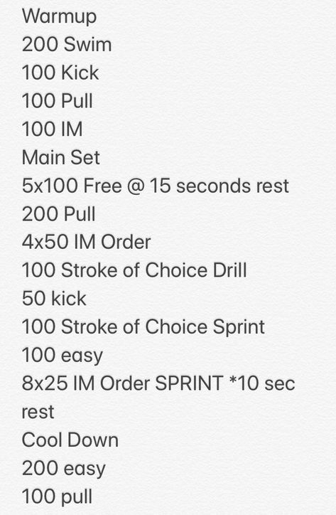 #swim #workout #swimmingworkout Master Swimming Workouts, Swim Practice Workouts Freestyle, 2500 Yard Swim Workout, Swimming Sets For Beginners, Swimming Practice Workouts, Swim Routine Pool Workout, Easy Swim Sets, Off Season Swim Workouts, Swim Training Workouts