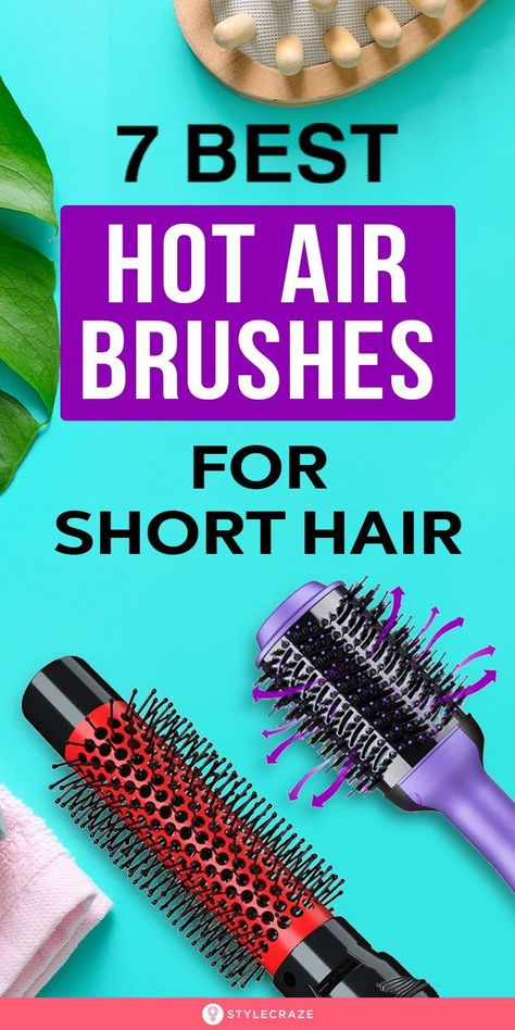 Mini Hair Curler For Short Hair, Hair Brush Dryer For Short Hair, Short Hair Dryer Brush, How To Style Short Hair With Blow Dryer Brush, Short Hair Care Tips, Best Hair Tools For Short Hair, How To Curl Hair With Hot Air Brush, Best Hair Dryer Brush, Best Styling Tools For Short Hair