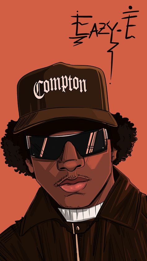 Nate Dogg Art, Eazy E Poster, Hip Graphic Design, Thug Life Wallpaper, Tupac Art, Hip Hop Wallpaper, Arte Do Hip Hop, Eazy E, Tupac Pictures