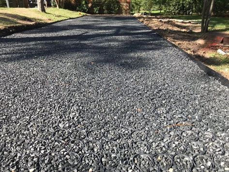 Best Gravel For Driveway, Driveway Ideas Cheap, Gravel Driveway Landscaping, Pervious Pavers, Gravel Pavers, Gravel Driveways, Driveway Materials, Beautiful Driveways, Permeable Driveway