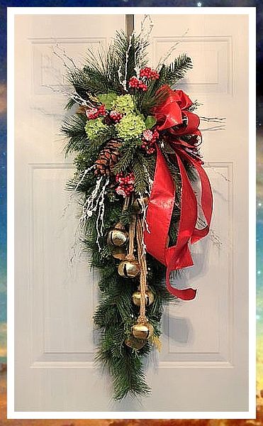 Christmas Wreaths - The Smartest and Fastest Solution to Get What You Need is From Amazon.com - Click to visit IMMEDIATELY! Pine Swag, Christmas Wreaths With Lights, Holiday Swag, Winter Wreath Diy, White Christmas Wreath, White Branches, Unique Holiday Decor, Merry Christmas Yall, Christmas Door Wreaths