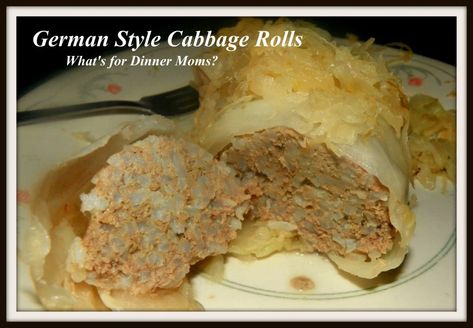 German Style Cabbage Rolls – What's for Dinner Moms? German Cabbage Rolls, Hungarian Stuffed Cabbage, Ham And Cabbage, Boiled Cabbage, Cabbage Casserole Recipes, Sour Cabbage, Generation To Generation, Cabbage And Sausage, I Have Changed