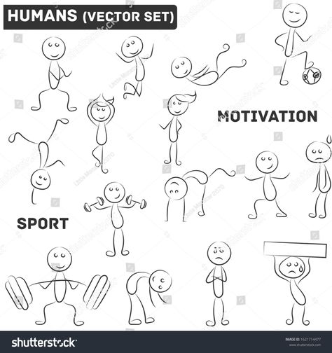 Gym Drawing Art Easy, Work Out Doodles, Exercise Doodles, Athletic Drawing, Gym Doodles, Exercises In The Gym, Very Easy Drawing, Snail Mail Art, Funny Sketches