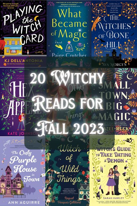 Spice up your fall with these witchy reads! Which book will accompany you on your autumn adventures? Explore witchy magic and captivating tales with this fall reading list featuring must-read witchy books. Fall Reads 2024, Books You Can't Put Down Reading Lists, Fall Reads, Witchy Books, Books Cozy, Autumn Books, Fall Reading List, Autumn Romance, Magical Autumn