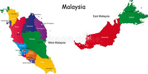 Malaysia map. Designed in illustration with the provinces and the main cities. ( , #Ad, #illustration, #provinces, #Designed, #Malaysia, #map #ad Punctuation Games, Malaysia Map, Pilgrimage To Mecca, Malaysia Flag, Book Illustration Design, Certificate Of Achievement Template, Kuala Terengganu, George Town, Norway Travel