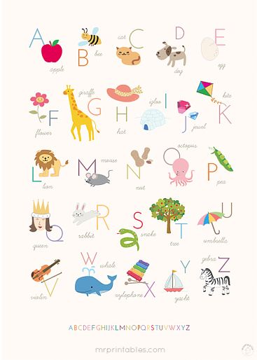 Preschool alphabet printables free