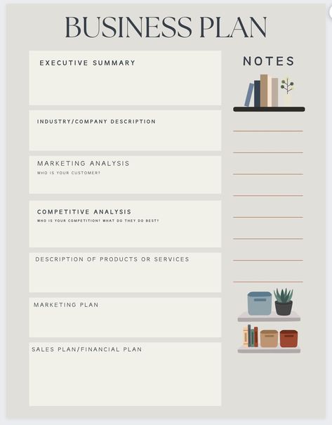 Hey! I created this simple business plan sheet for you just so you could start writing down about your business idea. I hope it helps. Business Plan For Small Business, Business Journal Ideas Layout, How To Create A Business Plan, Fashion Business Plan, Basic Business Plan, Business Binders, Small Business Marketing Plan, Party Planning Business, Small Business Instagram