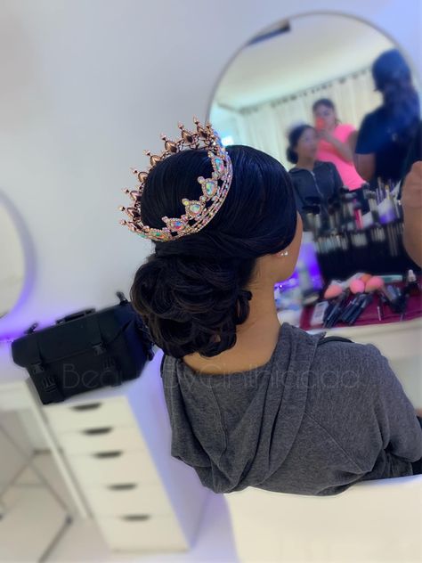 Quince Updo Hairstyles With Crown, Quinceanera Hairstyles With Crown Updo, Xv Hairstyles Quinceanera Updo, Quince Hairstyles With Crown Updo, Updo Quinceanera Hairstyles, Quince Updo Hairstyles, Quinceanera Hairstyles Updo, Bun Quinceanera Hairstyles, Quinceanera Hairstyles All Down