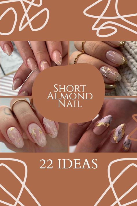 Are you ready to give your hands a whole new look? Short almond nails are the perfect way to make a statement! These nails are simple, subtle, and beautiful. They give off an elegant and sophisticated vibe without being too flashy. They look amazing on both hands and toes and can be easily styled and decorated for any occasion. So what are you waiting for? Look more into short almond nails and get ready to spice up your look! Subtle Oval Nails, Almond Nails Designs September 2023, Fall Nails 2023 Short Almond, Classy Almond Nail Designs, Almond Shaped Nails For Fall, Gel X Nail Designs Almond Short, Almond Nails Xmas, Nail Ideas 2023 Almond, Delicate Almond Nails