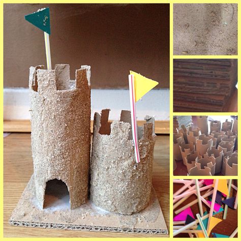 Sandcastle Craft, Sand Castle Craft, Flag Activities, Castle Crafts, Kids Building, Play Sand, Beach Themed Crafts, Castle Building, Building Crafts