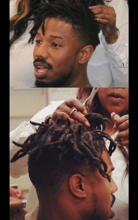 Michael b. Jordan Love this hair 🔥🔥🔥🔥 Michael B Jordan Dreadlocks, Killmonger Hair, Men Dreads, Dreadlocks Men, Jordan Love, Erik Killmonger, Men Hairstyle, Grade 12, Michael B Jordan