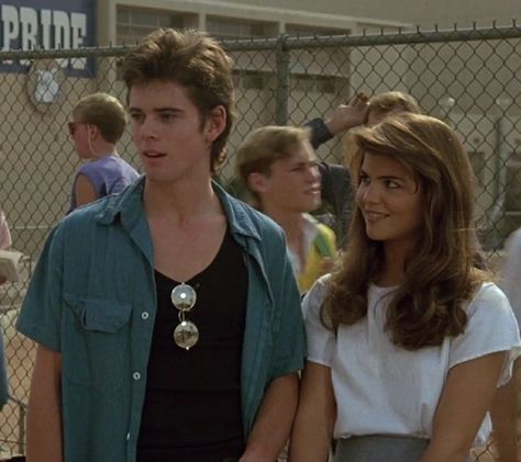 C Thomas Howell and Lori Loughlin in Secret Admirer The Outsiders Ponyboy, Tommy Howell, C Thomas Howell, Thomas Howell, The Outsiders Cast, The Outsiders Greasers, 80s Actors, Lori Loughlin, 80s Men