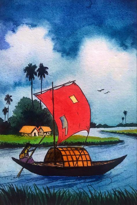 Flower Painting Medium: Color Brush Pen Drawn by S.M. Anas Hussain Dhaka, Bangladesh Facebook: https://www.facebook.com/smanashussain.author/ Instagram: https://www.instagram.com/smanashussain/ Twitter: https://twitter.com/smanashussain Tag: #drawing #painting #sketch #landscape #landscapedrawing #landscapepainting #scenerydrawing #scenerypainting #easypainting #easydrawing Bangladesh Village Painting, Bangladesh Art, Tag Drawing, Easy Nature Paintings, Beautiful Scenery Drawing, Kid Painting, Sketch Landscape, Scenery Drawing For Kids, Easy Scenery