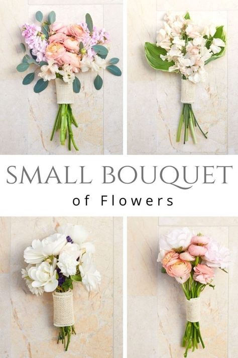 Small Bridal Party Bouquet, Bouquet Replacement Ideas, Flower Bouquets For Graduation, Handheld Flower Bouquet, Diy Small Bridal Bouquet, Prom Floral Bouquets, Small Nosegay Bouquet, Cheap Bouquet Ideas, How To Make A Small Wedding Bouquet