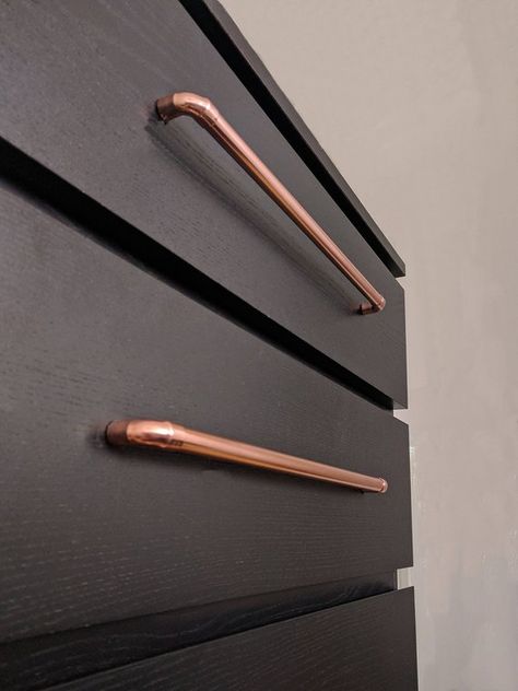 Cabinets Handles, Kitchen Drawer Handles, Kitchen Cupboard Handles, Kitchen Drawer Pulls, Kitchen Door Handles, Copper Handles, Copper Diy, Kitchen Cabinet Pulls, Kitchen Cabinet Hardware