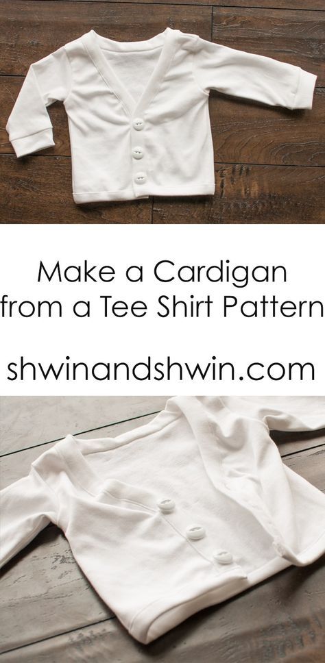 Tee Shirt Pattern, Diy Cardigan, Boy Sewing, Sewing Kids Clothes, Kids Cardigans, Plus Size Sewing, Diy Baby Shower Gifts, Doll Dress Patterns, Couture Mode