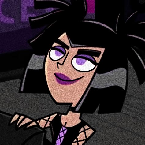 Sam Manson Pfp, Sam Manson Aesthetic, Nickelodeon 2000s, Goth Pfps, Phantom Cartoon, Dany Phantom, Danny Phantom Sam, Sam Manson, Zoo Zoo