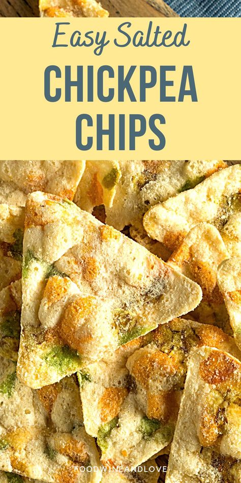 Yummy and Great idea for a snack. This homemade diy recipe is a healthy way to make a chip that can be dipped or part of nachos for dinner. Mediterranean diet friendly, gluten free, and vegan! Perfect protein snack for parties, gatherings, movies, family tv or game times, or holidays. Vegan Dehydrated Backpacking Meals, Diy Protein Chips, Healthy Chips Homemade, Protein Chips Homemade, Lentil Chips Recipe, Protein Chips Recipe, Chickpea Chips, Nachos For Dinner, Vegan Munchies