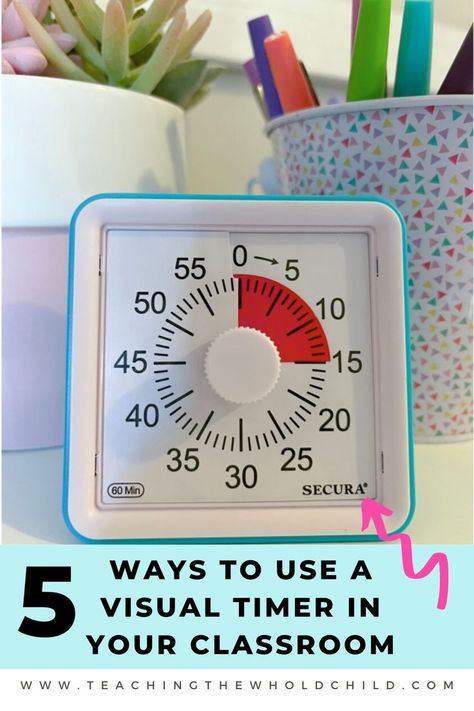 How to use a visual timer in a preschool classroom with young children. Preschool behavior management. Preschool Classroom Management, Preschool Behavior Management, Classroom Management Preschool, Preschool Behavior, Classroom Timer, Prek Classroom, Classroom Expectations, Behavior Management, Preschool Classroom