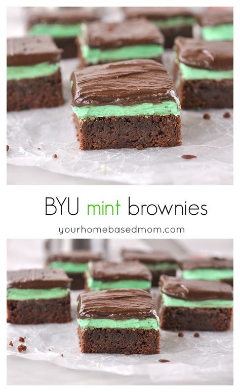 Mint Brownies Recipe, Mint Frosting, Mint Desserts, Crunchy Chocolate, Mint Brownies, Slow Cooker Desserts, Chocolate Topping, Chocolate Brownies, Homemade Chocolate