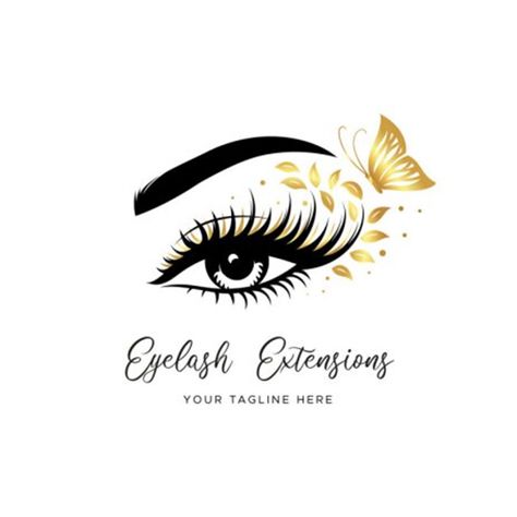 Lash Extension Logo Design, Lashes Logo Design Ideas, Logo Eyelash Extensions, Lashes Logo Design, Lash Logo Ideas, Lash Artist Logo, Ideas Para Logos, Mink Individual Lashes, 3d Eyelash Extensions