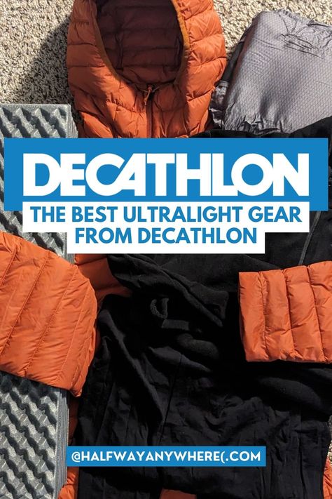 The best ultralight backpacking gear from Decathlon. If you're looking for tested and affordable lightweight gear, Decathlon is worth a look. Ultralight Hiking Gear, Lightweight Backpacking Gear, Trekking Equipment, Ultralight Backpack, Hiking Packing List, Backpacking Checklist, Ultralight Backpacking Gear, Backpacking Essentials, Ultralight Hiking