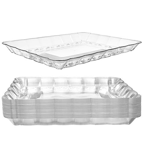 Platters For Parties, Disposable Serveware, Disposable Serving Trays, Party Serving Trays, Hot Snacks, Plastic Serving Trays, Party Serving, Plastic Tray, Buffet Display