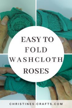 How To Fold Wash Cloths, Folding Washcloths, Washcloth Roses, How To Fold Hand Towels, Hand Towel Folding, Towel Folding Ideas, Fold Hand Towels, Washcloth Crafts, Fancy Towels