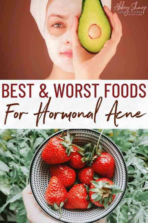 We look at the hormonal acne diet and break down the research on the best foods for healthy clear skin. Acne Clearing Foods, Acne Diet Plan, Anti Acne Diet, Hormonal Acne Diet, Food For Acne, Healthy Clear Skin, Low Gi Diet, Foods For Clear Skin, Clear Skin Diet