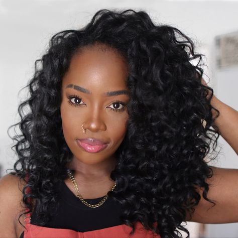 Wand curl crochet hair