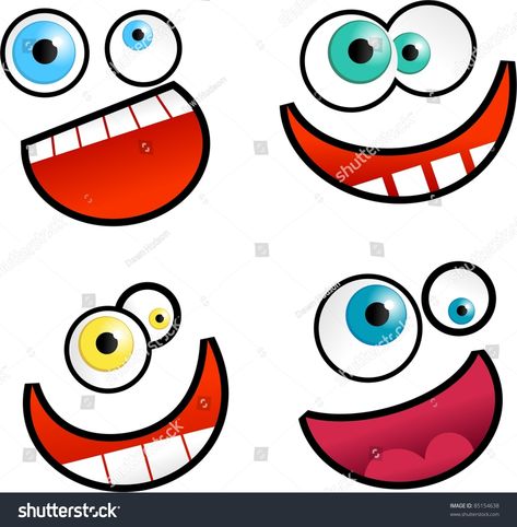 Cartoon Mouths, Autumn Things, Monster Craft, Monster Crafts, Monster Face, Smiling Faces, Monster Birthday, Cartoon Faces, Monster Party