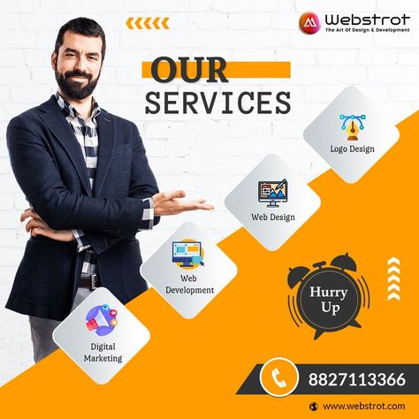 WEBSTROT TECHNOLOGY is a full-service digital Company ...... * Digital marketing * Web Development * Web Design * Logo Design 👉 Contact Us : +91-8827113366 👉 Email Us : support@webstrot.com 👉 Visit Us : https://www.webstrot.com 👉 Skype ID : Webstrot #Digitalmarketing #WebDevelopment #WebDesign #LogoDesign #websitedesign #webdesign #websiteforbusiness #websitedevelopment #websitedeveloper #webdevelopment #webdesignservices #websitesale #webstrot Social Media Campaign Design, Digital Advertising Design, Web Design Logo, Marketing Poster, Digital Marketing Design, Marketing Flyers, Graphic Design Company, Design Brochure, Best Digital Marketing Company