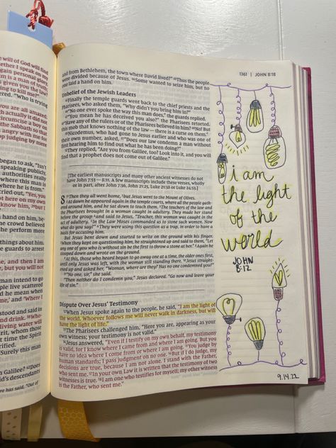 John 8:12 bible journaling John 8 Bible Journaling, John 9 Bible Journaling, John 12 Bible Journaling, John 7 Bible Journaling, John Bible Journaling, Bible Journaling For Beginners, Inspire Bible, John 8 12, John 8