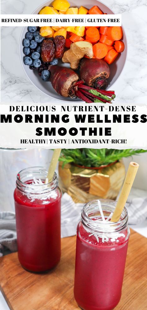 Smoothie Recipes Antioxidant, Nutrient Dense Shakes, Meals With Beets Healthy, Carrots And Beets Recipe, Mineral Rich Smoothie, Vegetables For Smoothies, Prepping Smoothies For The Week, Bladder Smoothie, Vitamin Packed Smoothie