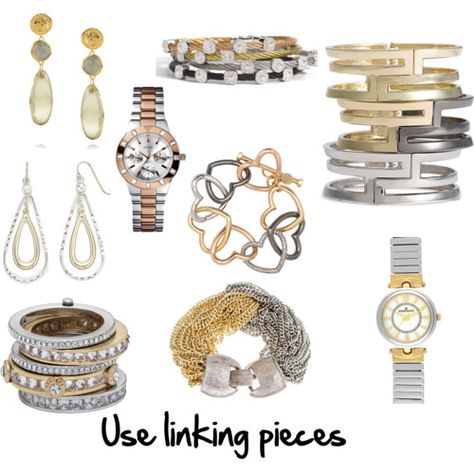 Mixing metal jewellery with style Helpful Thoughts, Capsule Clothing, Inside Out Style, Mixing Metals, Jewelry Knowledge, Silver Jewlery, Metal Jewellery, How To Mix, Mixed Metal Jewelry